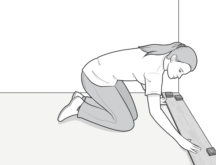 laying a vinyl floor