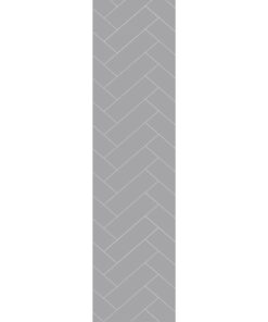 Alternative view of Fibo Medium Grey Herringbone Tile
