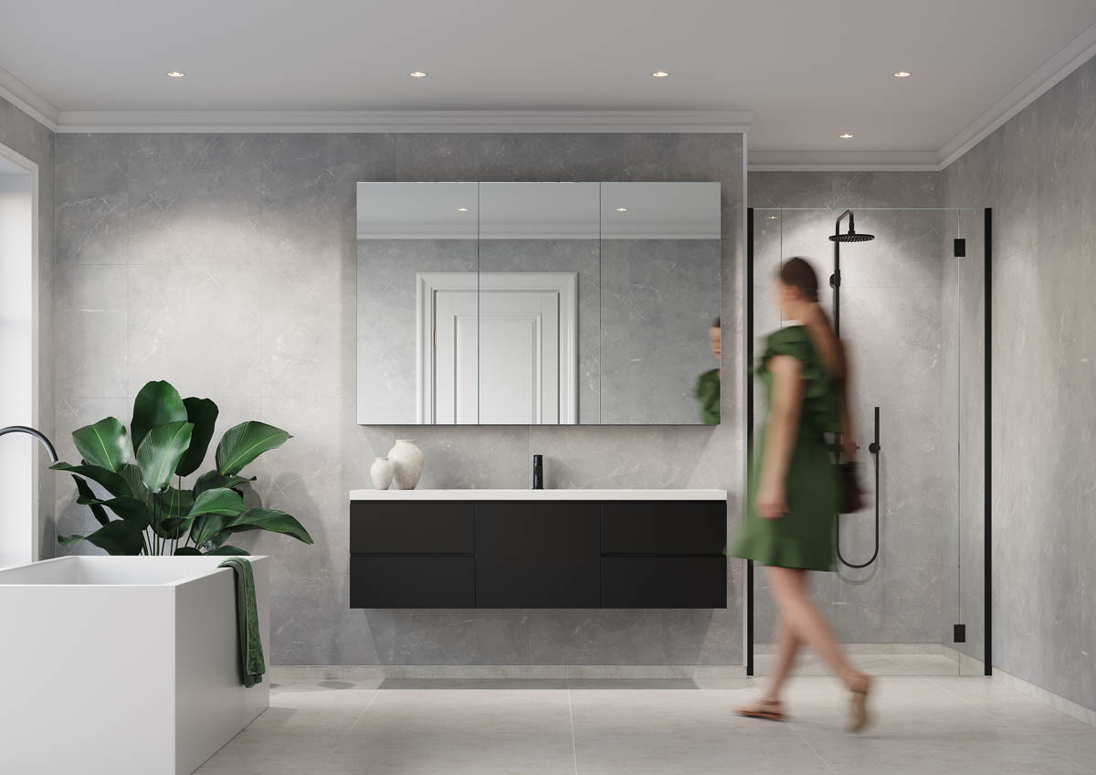 Fibo Silver Grey Marble Tile - Image 20