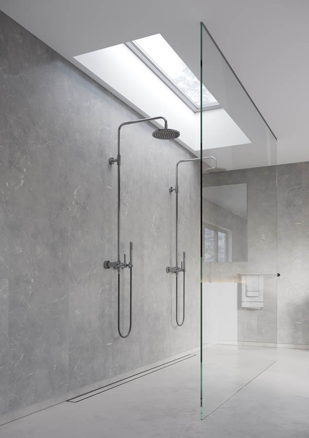 Fibo Silver Grey Marble Tile - Image 15