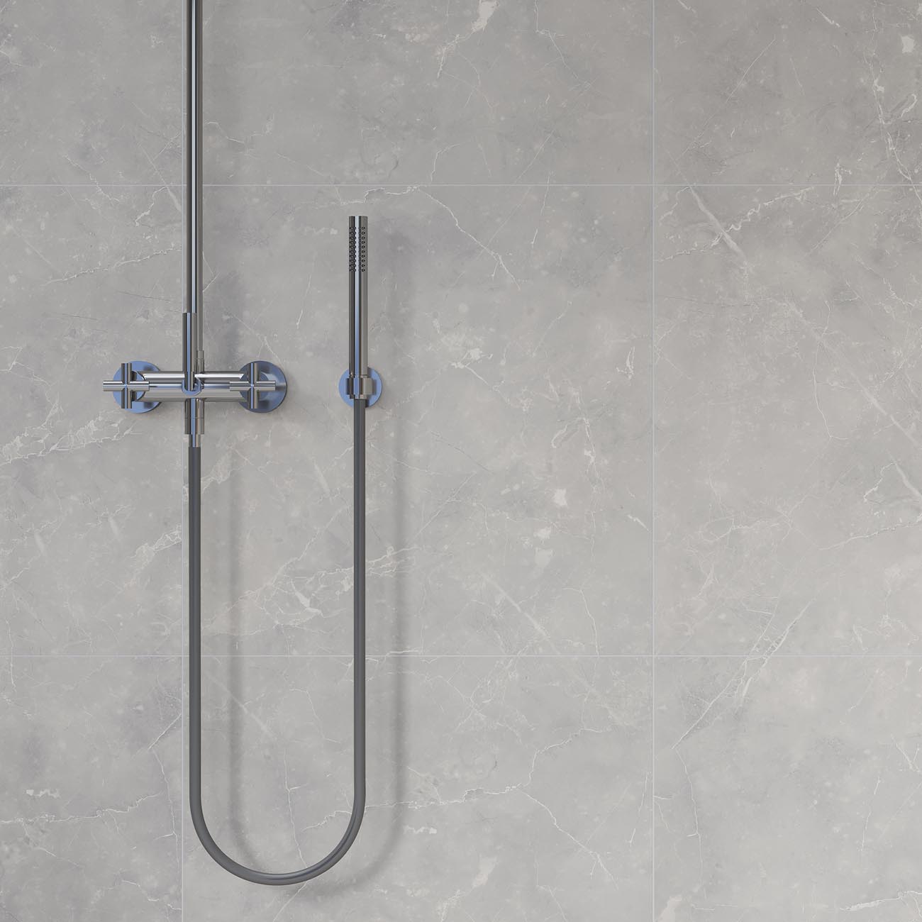 Fibo Silver Grey Marble Tile - Image 5