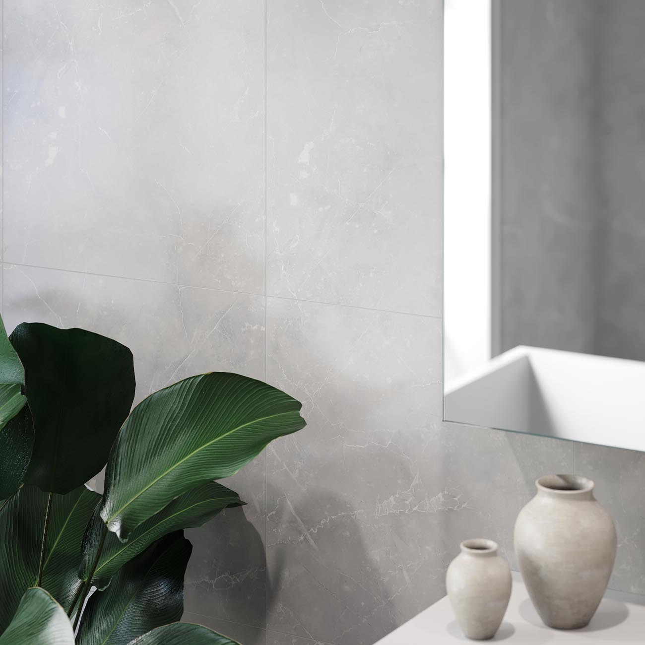 Fibo Silver Grey Marble Tile