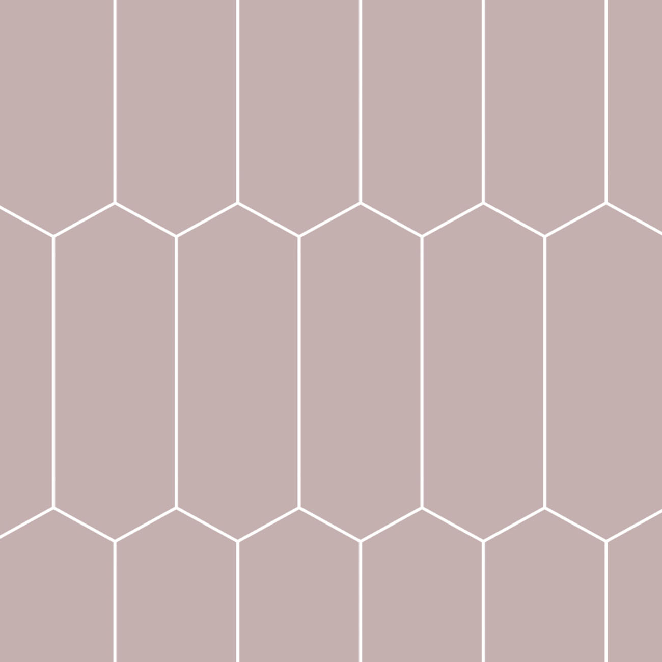 Fibo Dusky Pink Elongated Hexagon Tile - Image 4