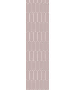 Alternative view of Fibo Dusky Pink Elongated Hexagon Tile