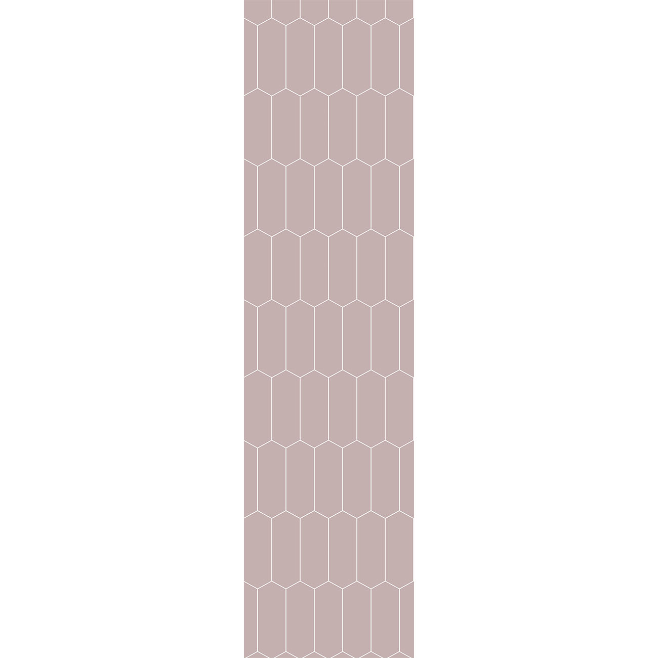 Fibo Dusky Pink Elongated Hexagon Tile - Image 2