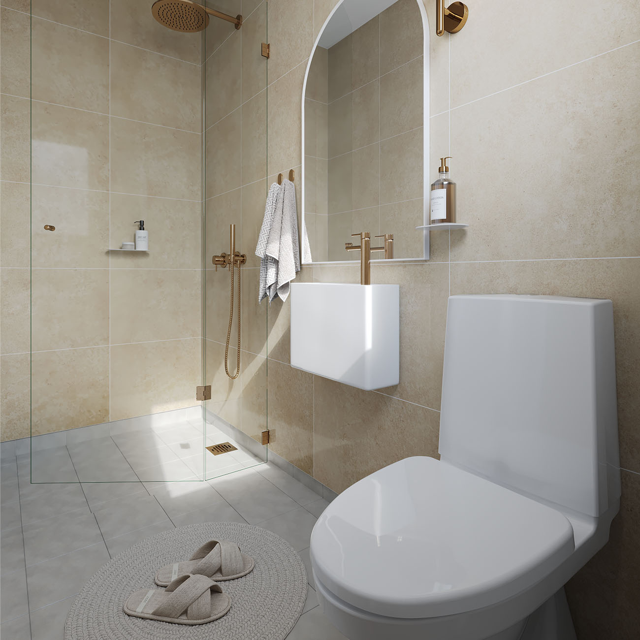 Fibo Desert Gloss Tile - Image 3