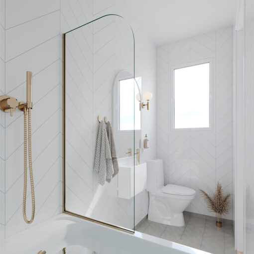 Fibo Denver White Chevron Tile