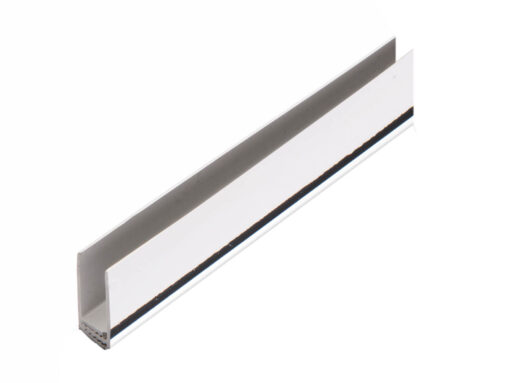 2 Part Edge Trim Chrome 8/10mm 2.7m