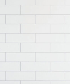Alternative view of Grout Line White London Tile - - Neptune 1000 - PVC Wall Panel - 1m - (Single Pack)